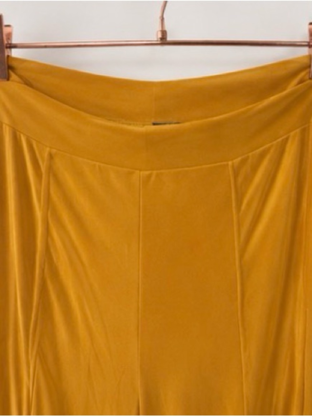 H&M Mustard Yellow Flare Wide Leg Pants XL - Picture 2 of 7